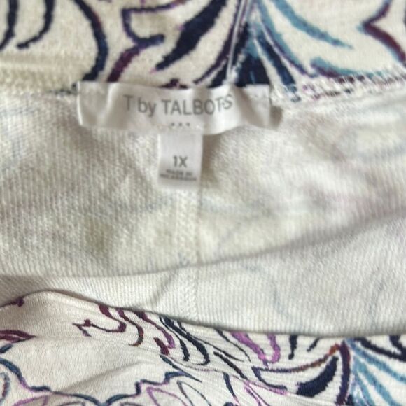 T by Talbots Patterned Cotton Top - Size 1X - Picture 12 of 13